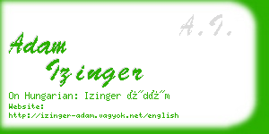 adam izinger business card